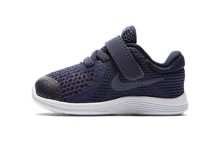 Nike Nike REVOLUTION 4 Slip Resistant Cushioning Low top Toddler Shoes Gray Blue Infant And Toddler