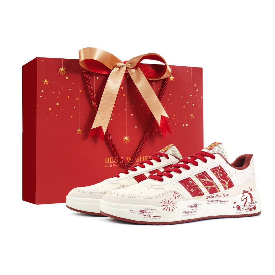 Adidas Adidas LITE BALLER Slip Resistant Abrasion Resistant Low top Skateboard Shoes Unisex Red White