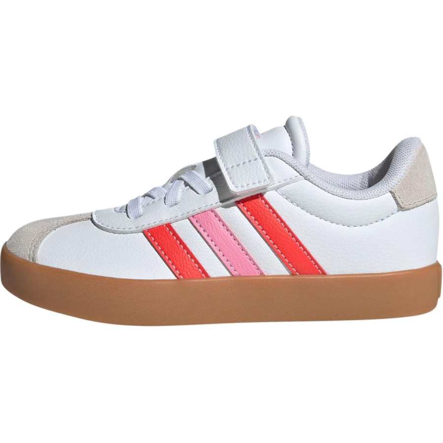 Adidas Adidas VL COURT 3.0 Low top Kids' Skateboarding Shoes Cloud White/Bright Red/Bliss Pink Kids'