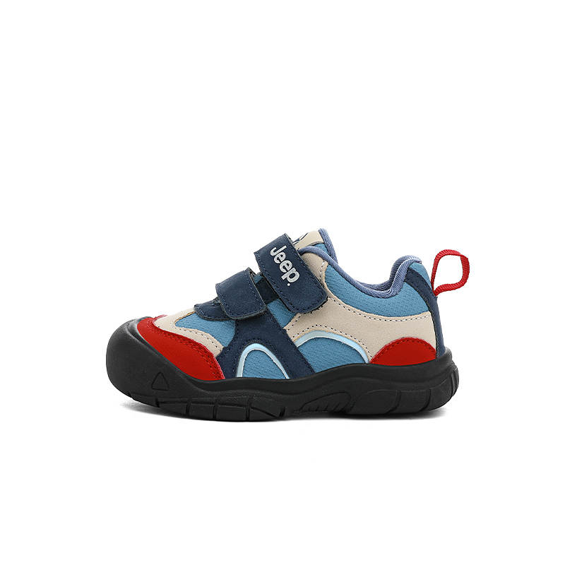 Jeep Low top Kids Lifestyle Shoes Prussian Blue/Lava Red Unisex