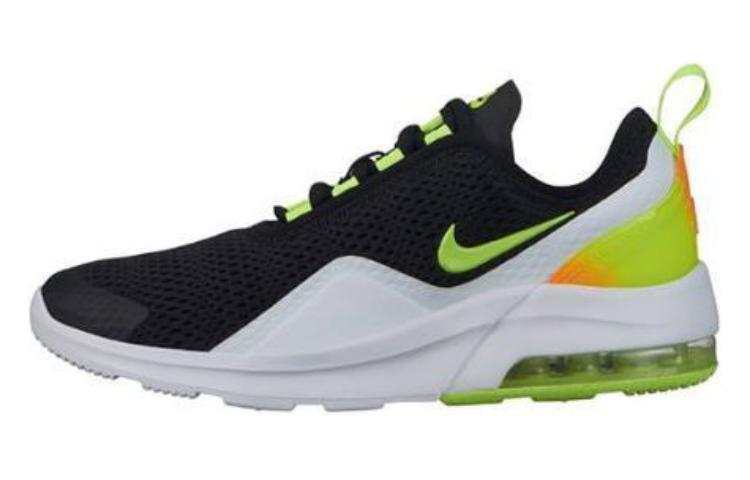 Nike Nike Air Max Motion Cushioning, Wear Resistant Low top Kids' Running Shoes Black White Teenagers