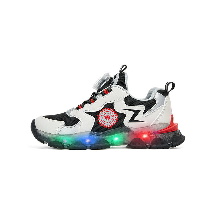 TARANIS Low top Kids' Running Shoes White Black Children Aged 3 7 Years Old