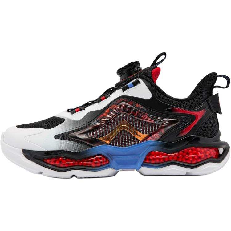 QIAODAN Low top Running Shoes Black Red White Teenagers