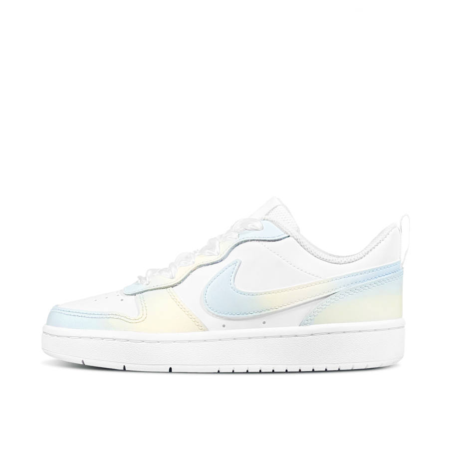 Nike Nike Court Borough Sea Salt Pomelo Low top Kids' Skateboarding Shoes Blue Yellow Teenagers