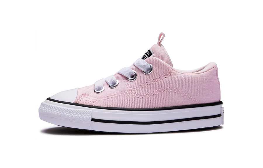 Converse Chuck Taylor All Star Canvas Round Tip Abrasion Resistant Low top Toddler Shoes Light Pink Infant And Toddler