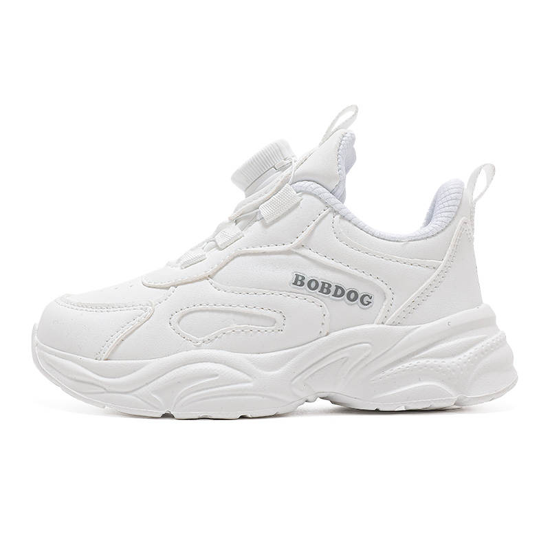 BOBDOG Synthetic Leather Lightweight Cushioning Lightweight Cushioning Low top Kids Lifestyle Shoes White Kids'