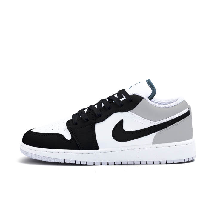 Jordan Jordan Air Jordan 1 Yasu Spring Valley Leather Slip Resistant Low top Children's Basketball Shoes Black White Teenagers