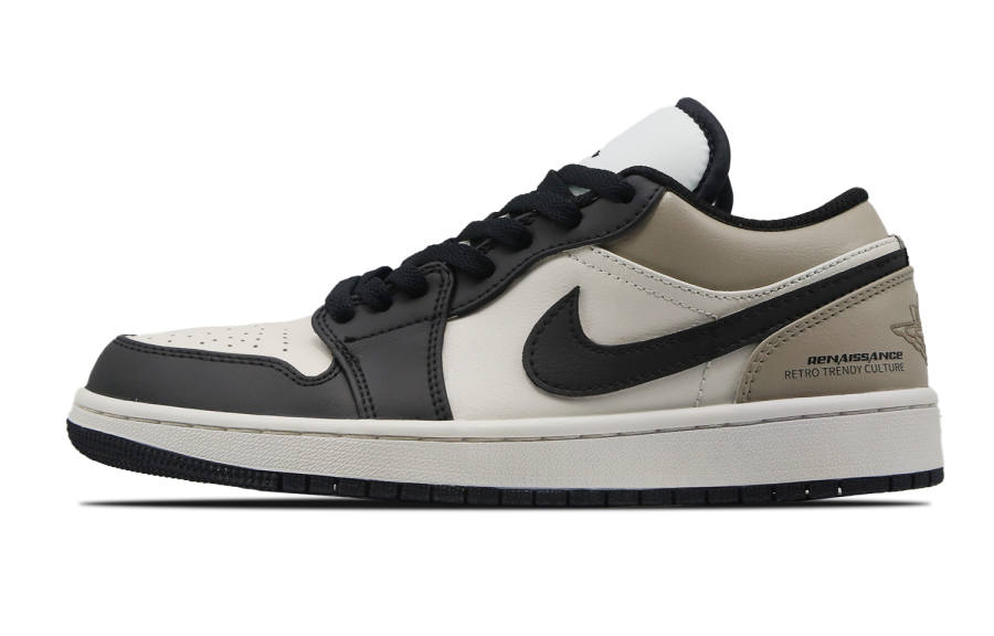 Jordan Jordan Air Jordan 1 Slip Resistant Cushioning Low top Children's Basketball Shoes Coffee Teenagers
