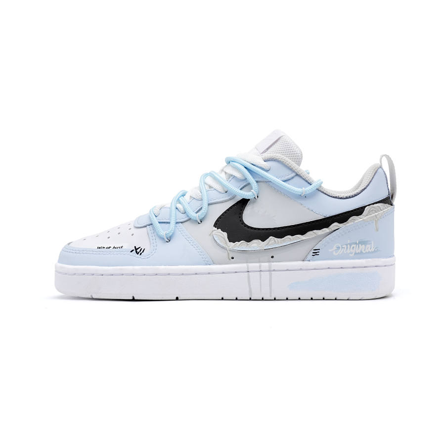 Nike Nike Court Borough Maris Sal Cloud Synthetic Leather Slip Resistant Cushioning Abrasion Resistant Low top