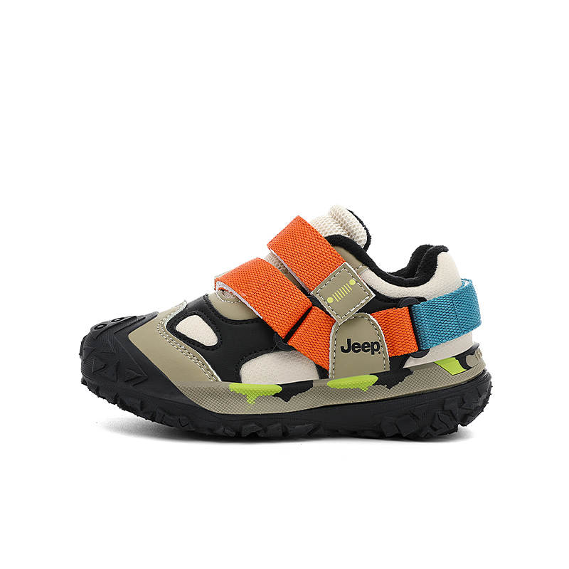 Jeep Insulated Shoes Black Orange Kids'