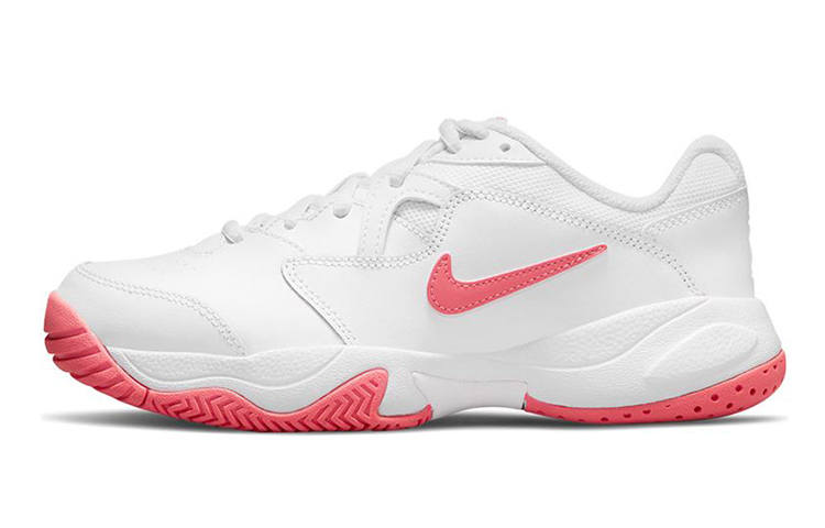 Nike Nike Court Jr. Lite 2 Low-Top Tennis Shoes Pink/White GS