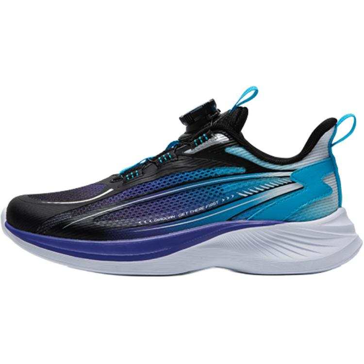 QIAODAN Speed Low top Running Shoes Black Blue Unisex