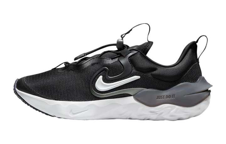 Nike Nike Run Flow Abrasion Resistant Low top Running Shoes Black White Unisex