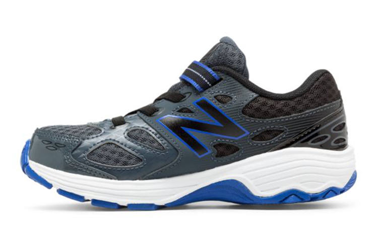 New Balance New Balance Comfortable Cushioning Abrasion Resistant Breathable Low top Kids' Running Shoes Gray Blue Kids'