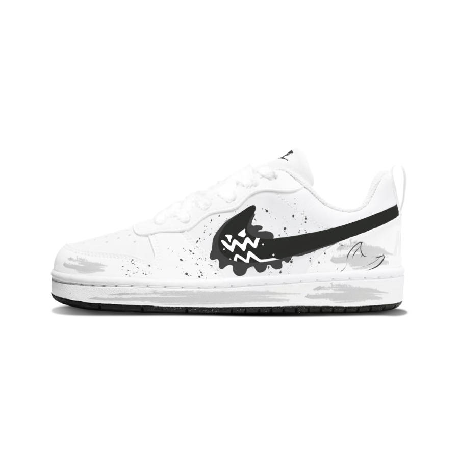 Nike Nike Court Borough Synthetic Leather Cushioning Abrasion Resistant Cushioning, Wear Resistant Low top