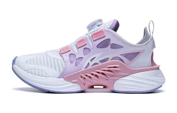 Li-Ning YOUNG Li Ning YOUNG Cyan Cloud 2.0 Knob Buckle Slip Resistant Cushioning Abrasion Resistant Low top Kids' Running Shoes