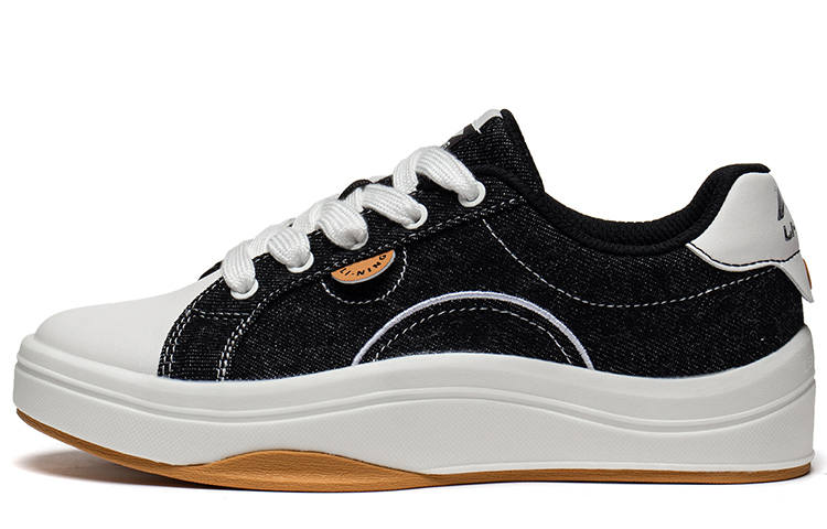 Li-Ning YOUNG Li Ning YOUNG Sports Life Collection Sports Life Collection Low top Skateboard Shoes Black White Teenagers