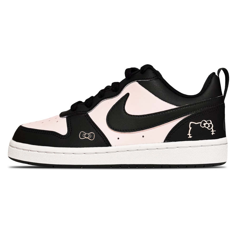 Nike Nike Court Borough Low 2 Leather Low top Kids' Skateboarding Shoes Black Pink Teenagers