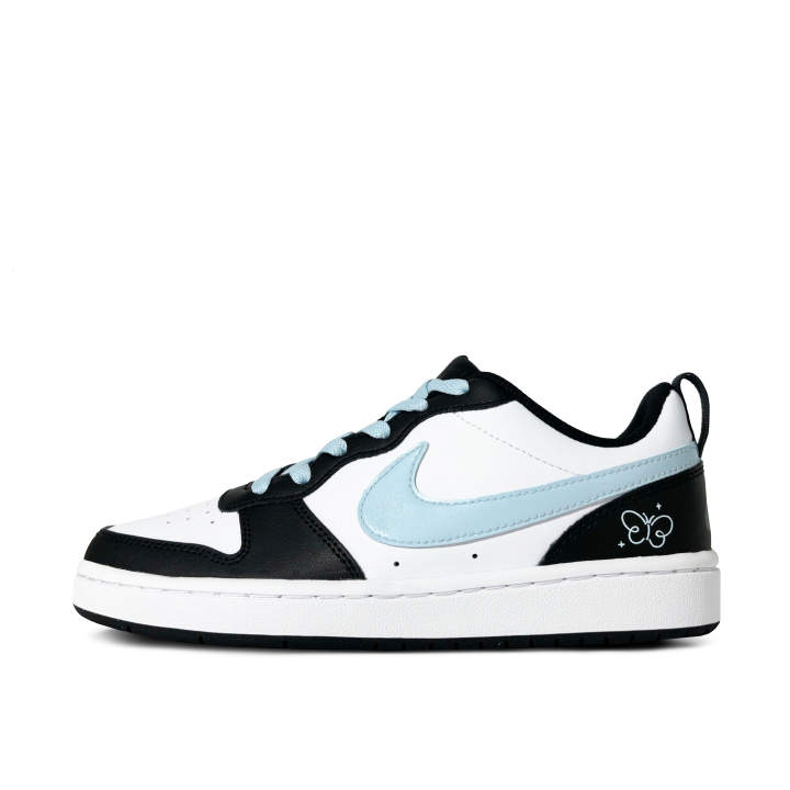 Nike Nike Court Borough Low 2 Blue Butterfly Low top Kids' Skateboarding Shoes Blue Black Unisex