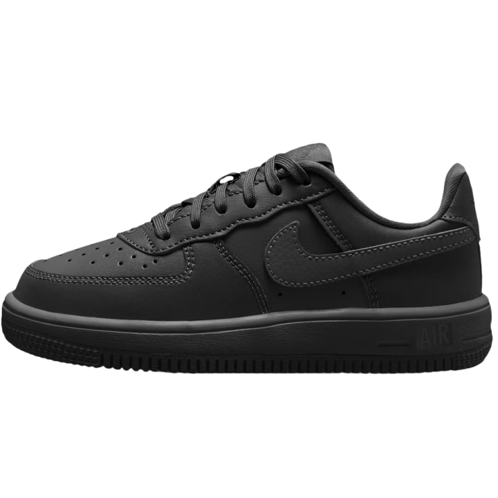 Nike Nike Air Force 1 Abrasion Resistant Low top Kids' Skateboarding Shoes Black Children Aged 3 7 Years Old