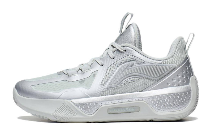 Li-Ning YOUNG Li Ning YOUNG Sky Shadow Low top Basketball Shoes Silver Unisex