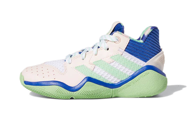 Adidas Adidas Harden Stepback 1 Breathable Low top Children's Basketball Shoes Pink Blue Green Children Aged 3 7 Years Old