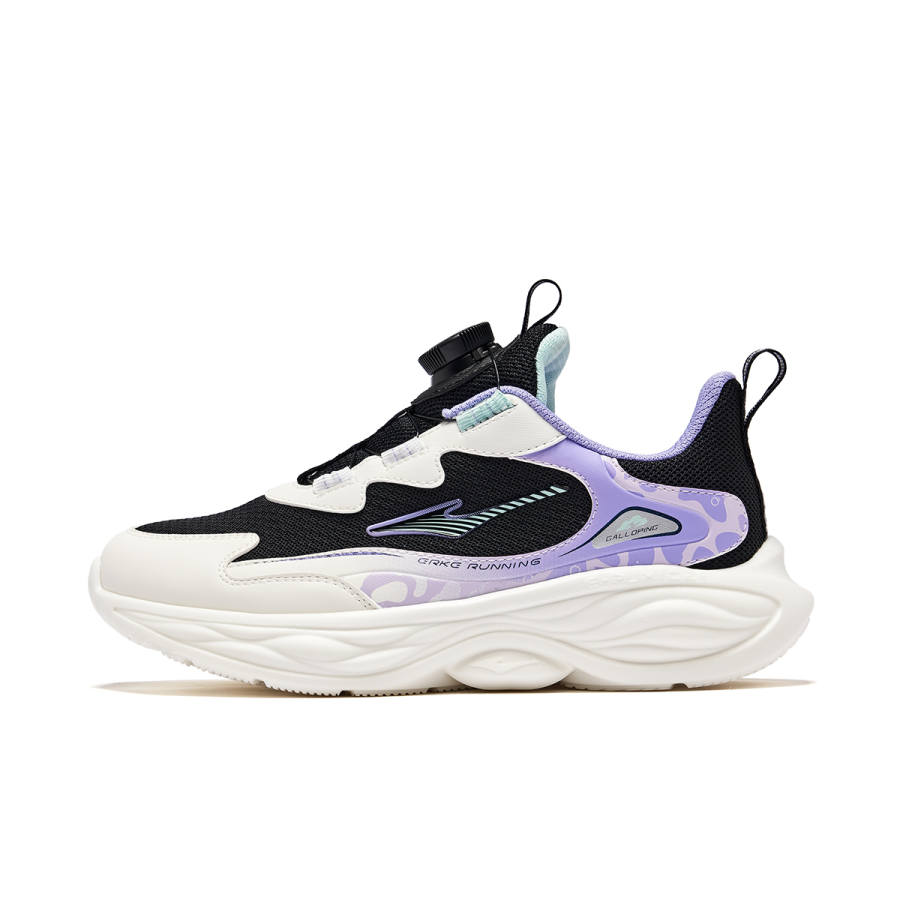 ERKE KIDS Lingyue 3 Synthetic Leather, Textile Cushioning Abrasion Resistant Breathable Slip Resistant Low top