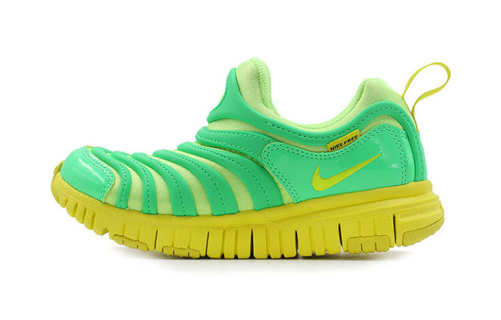 Nike Nike Dynamo Free Slip Resistant Cushioning Slip Resistant Cushioning Low top Kids Lifestyle Shoes Green Yellow