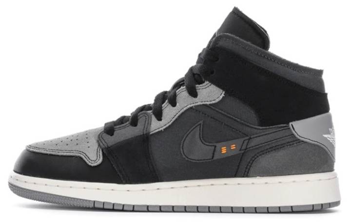 Jordan Jordan 1 Mid Craft Inside Out Black GS