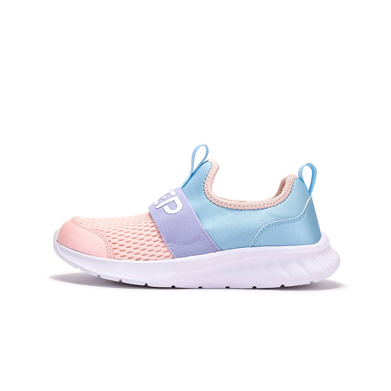 XTEP Slip Resistant Support Low top Running Shoes Pastel Pink Misty Blue Kids'