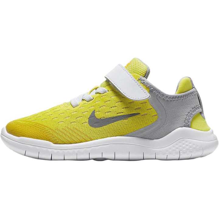 Nike Nike Free RN Slip Resistant Abrasion Resistant Low top Running Shoes Yellow Kids'