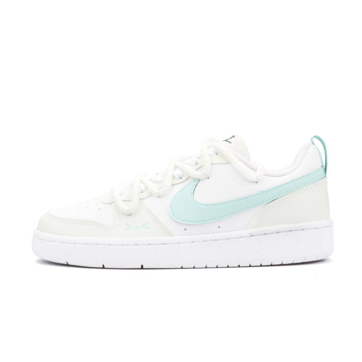 Nike Nike Court Borough Avocado Cushioning Abrasion Resistant Breathable Low top Skateboard Shoes Green Kids'