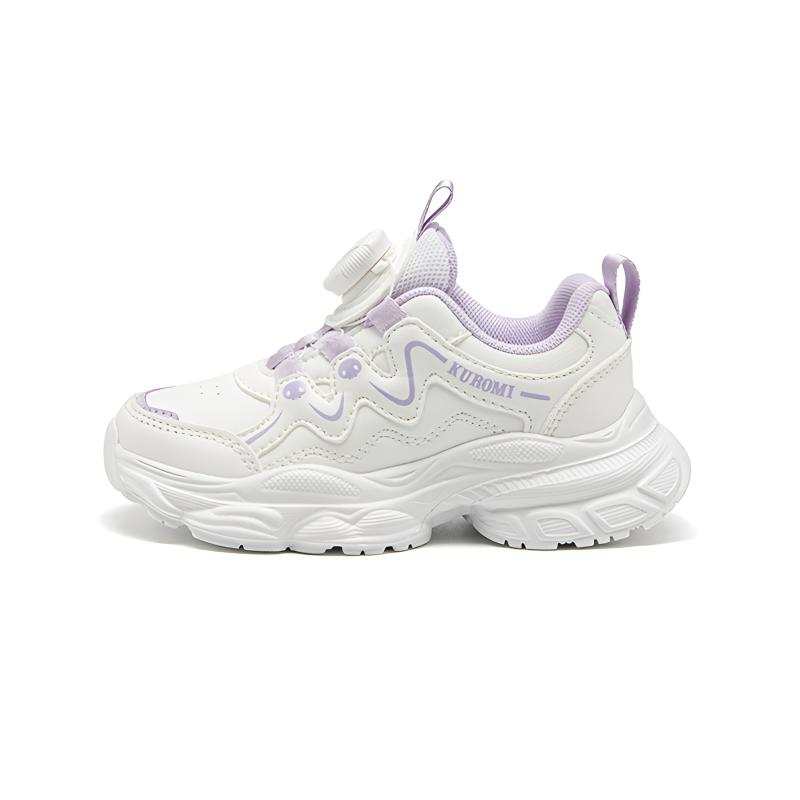 Sanrio Kuromi Synthetic Leather Low top Running Shoes White/Purple Kids'