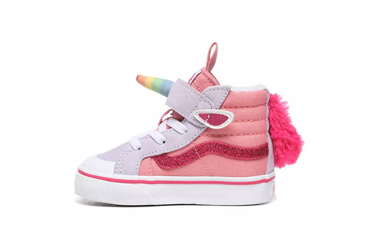 Vans SK8 Reissue 138 V Unicorn High top Skateboard Shoes Pink Infant And Toddler