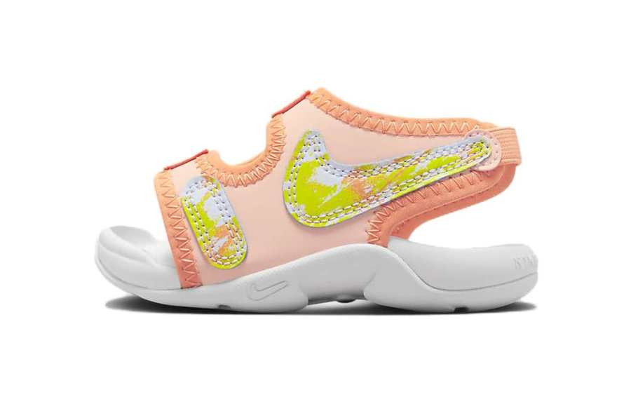 Nike Nike Sunray Adjust 6 SE TD Slip Resistant Abrasion Resistant Low top Baby & Toddler Shoes Pink White Infant And Toddler