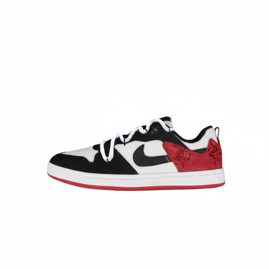Nike Nike SB Alleyoop 'Shanhai Jing Bi Fang X Qin Yuan' Mesh Low top Skateboard Shoes Red Unisex