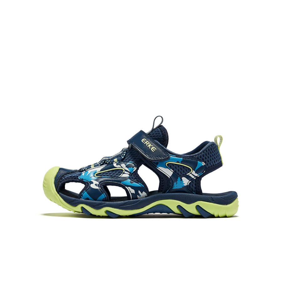 ERKE KIDS Jungle Synthetic Leather, Textile Slip Resistant, Breathable, And Quick Dry