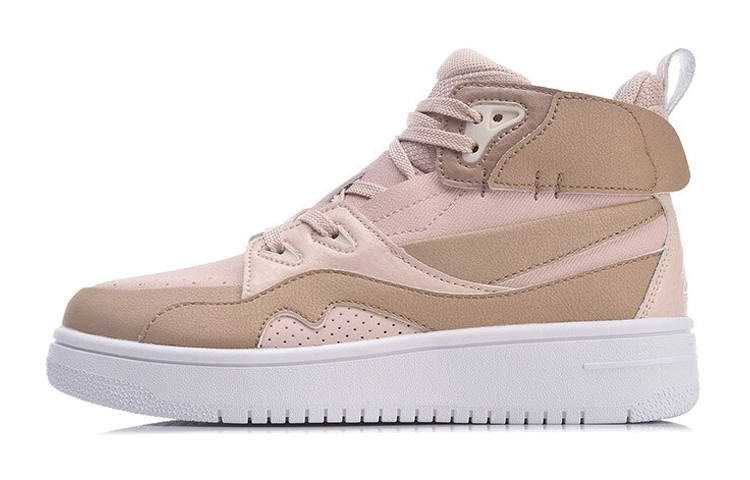 Li-Ning YOUNG Li Ning YOUNG Mid top Skateboard Shoes Peach Pink Teenagers