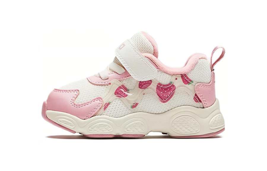 Antakids Low top Toddler Shoes White Pink Infant And Toddler