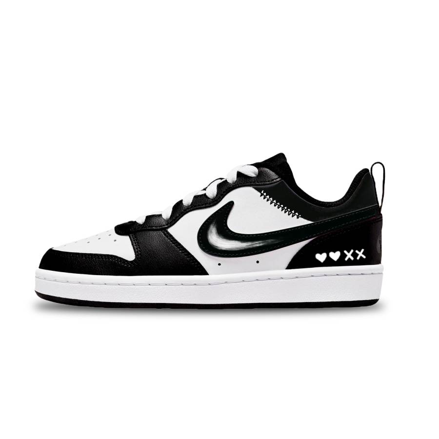 Nike Nike Court Borough Leather Abrasion Resistant Low top Kids' Skateboarding Shoes Unisex