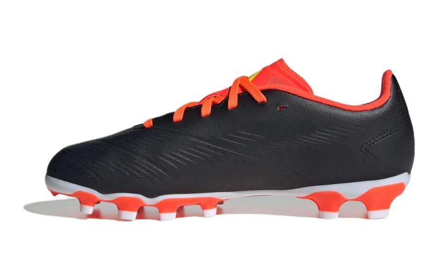 Adidas Adidas Predator 24 League Synthetic Leather Abrasion Resistant Breathable Low top Kids' Soccer Shoes Black Red Kids'