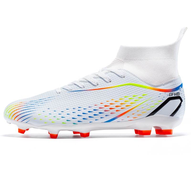 GONGFUHUOBAN Abrasion Resistant Breathable Abrasion Resistant Breathable Mid top Kids' Soccer Shoes Teenagers