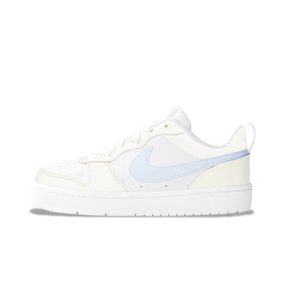 Nike Nike Court Borough Synthetic Leather Low top Kids' Skateboarding Shoes Blue Teenagers