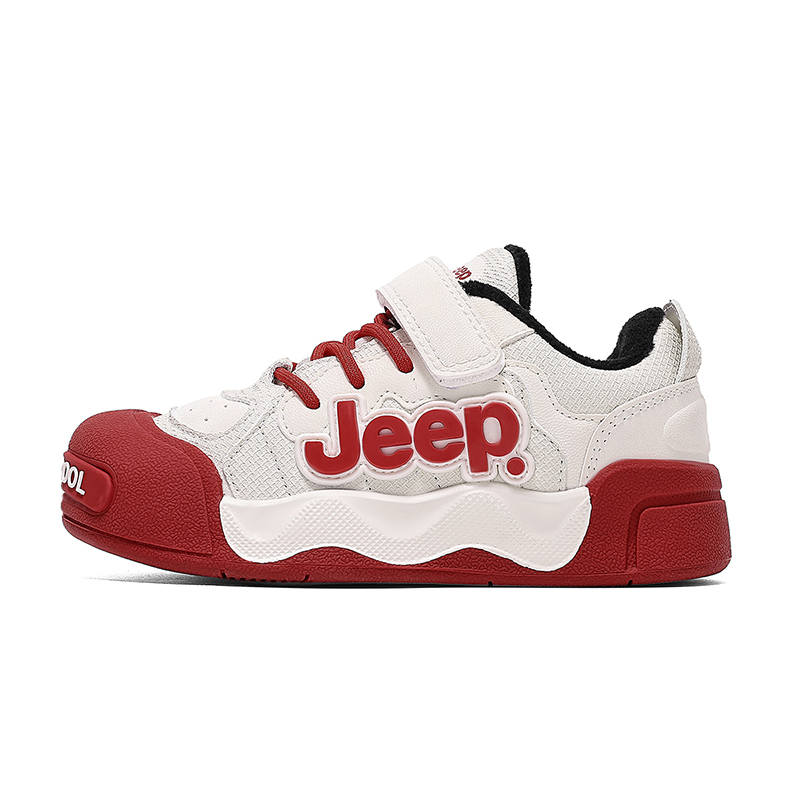 Jeep Low top Kids Lifestyle Shoes Beige Red Kids'