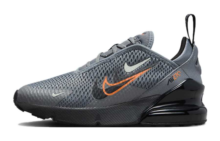 Nike Nike Air Max 270 Abrasion Resistant Lightweight Wear resistant And Lightweight Kids Lifestyle Shoes Gray Kids'