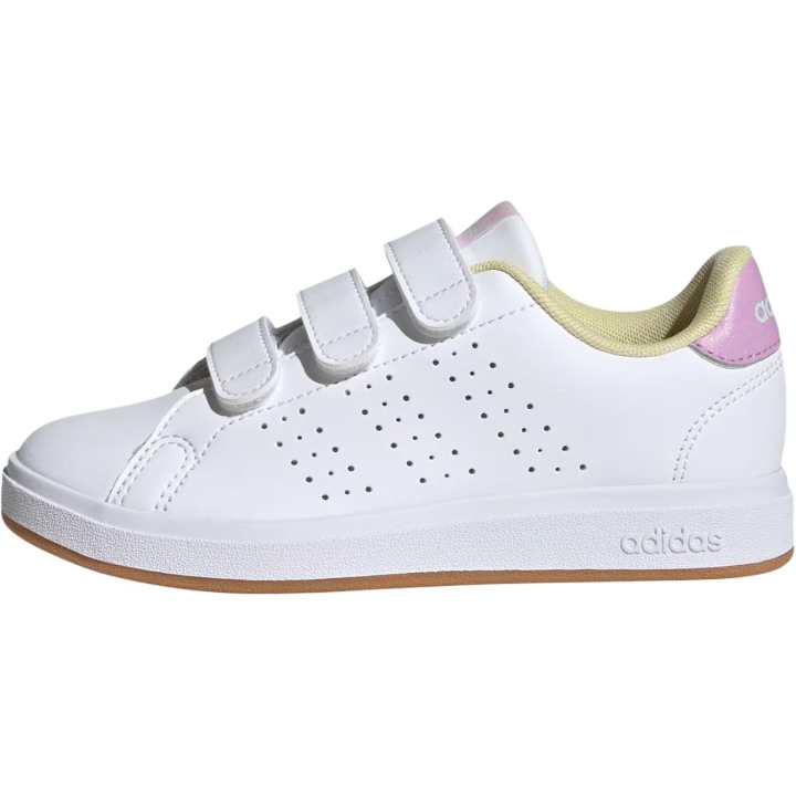 Adidas Adidas ADVANTAGE BASE 2.0 Abrasion Resistant Low top Skateboard Shoes Cloud White Kids'