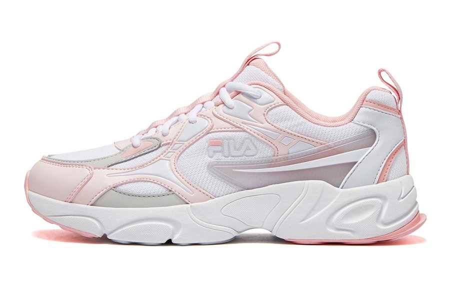 FILA KIDS Heritage FHT Mars Comfortable Cushioning, Wear Resistant Low top Kids' Running Shoes Pink Kids'