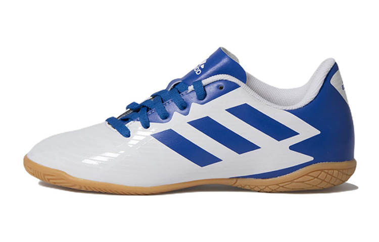 Adidas Adidas Artilheira 5 Slip Resistant, Abrasion Resistant, Lightweight Low top Kids' Soccer Shoes White Blue Kids'