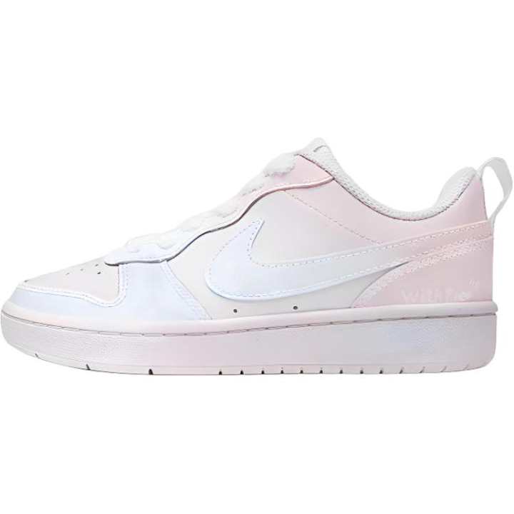 Nike Nike Court Borough Pink Mist Hazy Leather Low top Kids' Skateboarding Shoes Light Pink Unisex