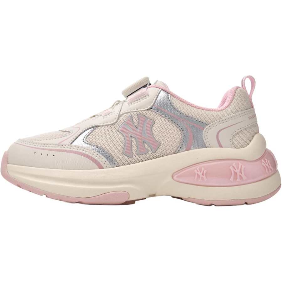 MLB New York Yankees Kids Lifestyle Shoes Beige Pink Children Aged 3 7 Years Old